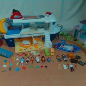 lot bateau de croisiére et port Playmobil