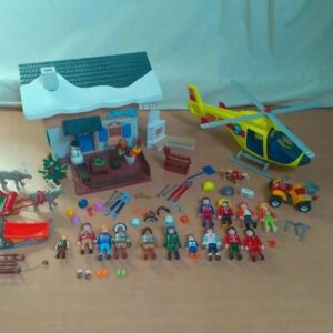 lot chalet à la montagne Playmobil