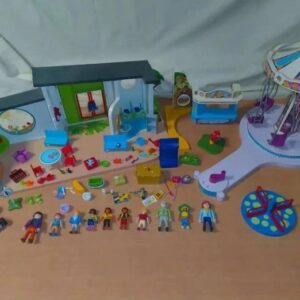 lot creche et manège playmobil