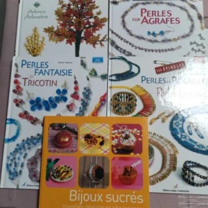 lot de livres fabrication de bijoux