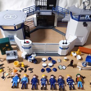 lot commissariat police playmobil