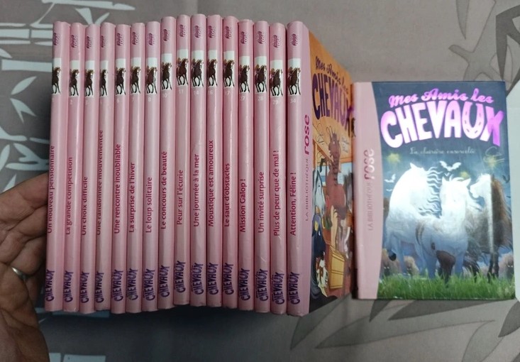 lot de livres mes amis les chevaux